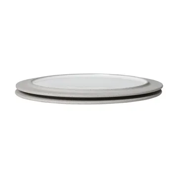 Sonae piatto 2-pack - Grigio-bianco, Ø28 cm - Ferm Living