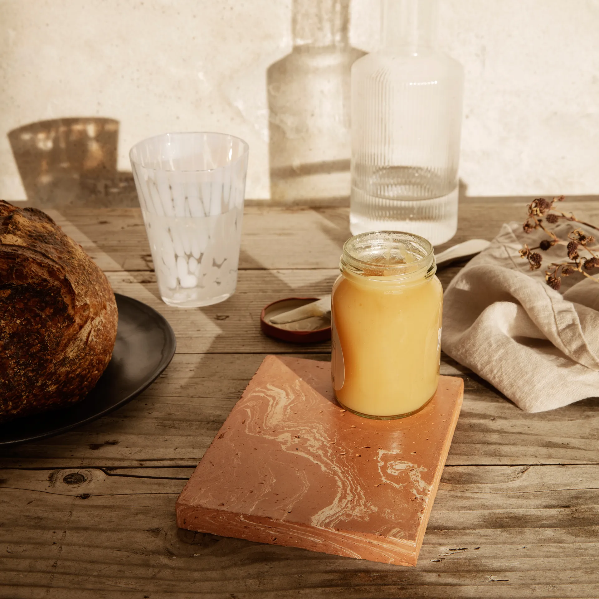 Sottobicchiere ceramica Merge , terracotta Ferm Living