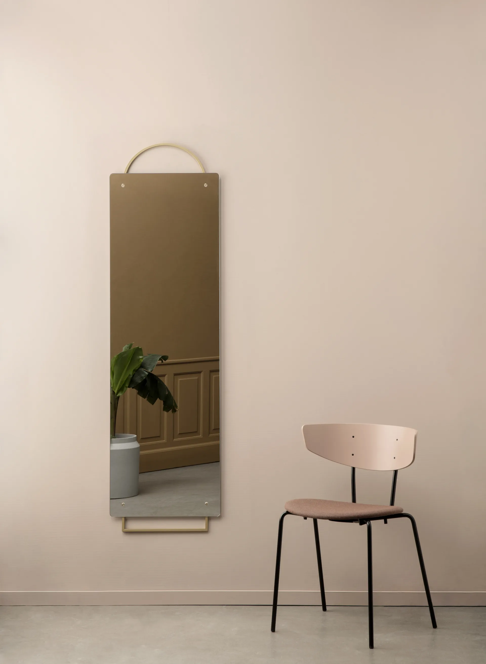 Specchio Adorn 159x45 cm, Ottone Ferm Living