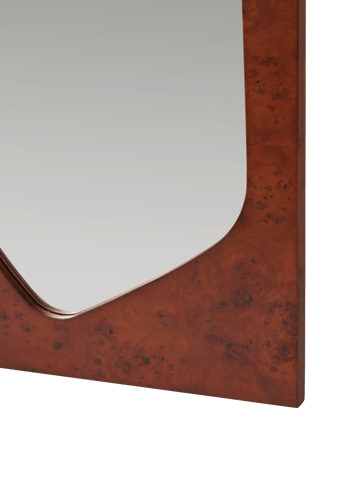 Specchio Folia - Dark stained burl, 135 cm - Ferm Living