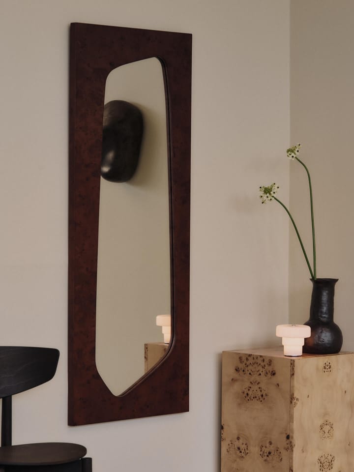 Specchio Folia, Dark stained burl, 135 cm Ferm Living