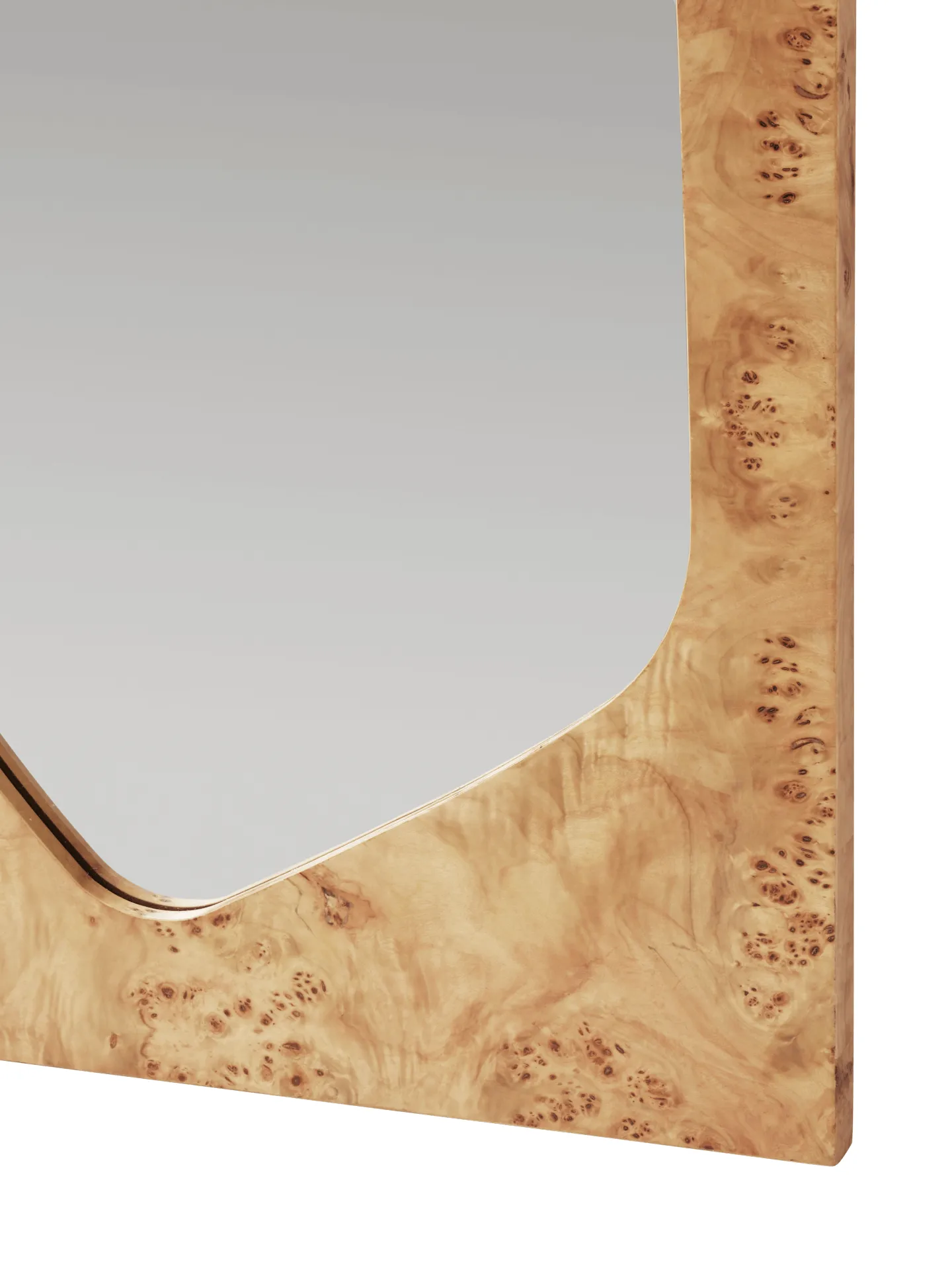 Specchio Folia, Natural burl, 135 cm Ferm Living