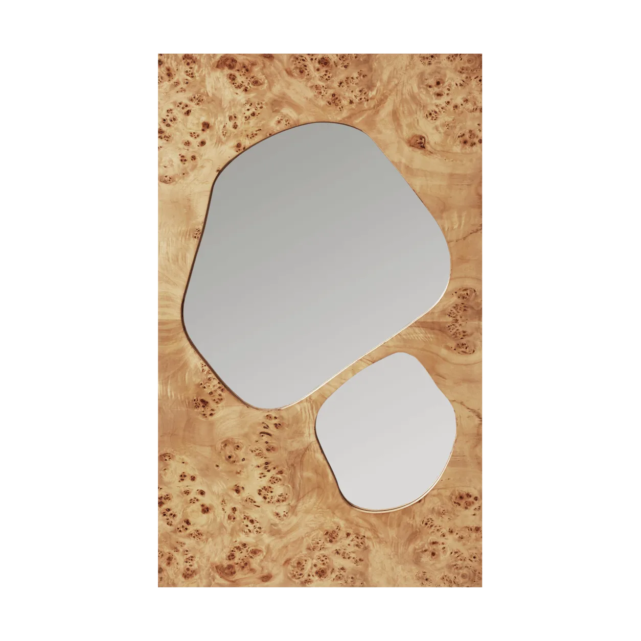 Specchio Folia, Natural burl, 82 cm Ferm Living