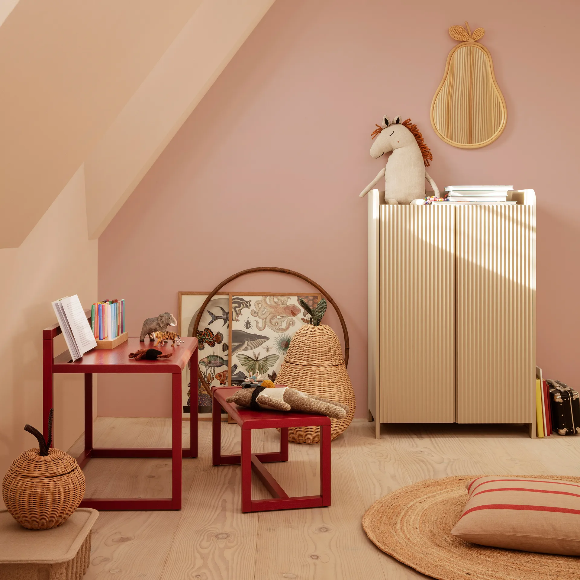 Specchio Pear 37x62 cm, Naturale Ferm Living