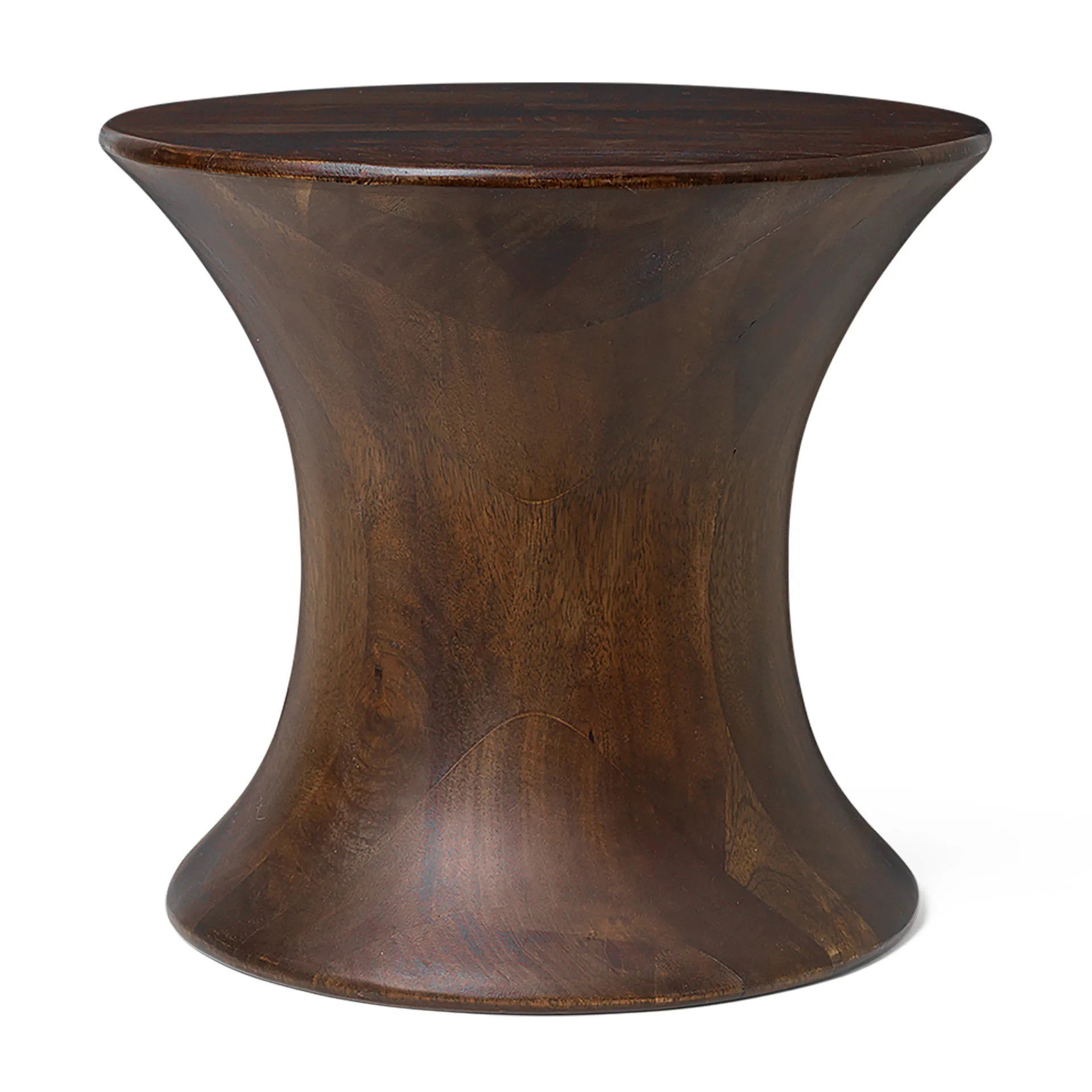 Spin sgabello rotondo 30 cm, Legno di mango, Ø33,5x30 cm Ferm Living
