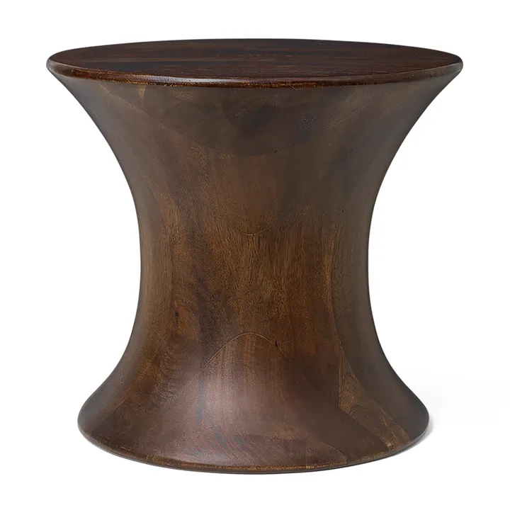 Spin sgabello rotondo 30 cm - Legno di mango, Ø33,5x30 cm - Ferm Living