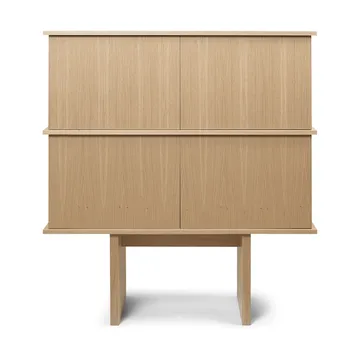 Stilt sideboard double 109x100 cm - Natural oak - Ferm Living