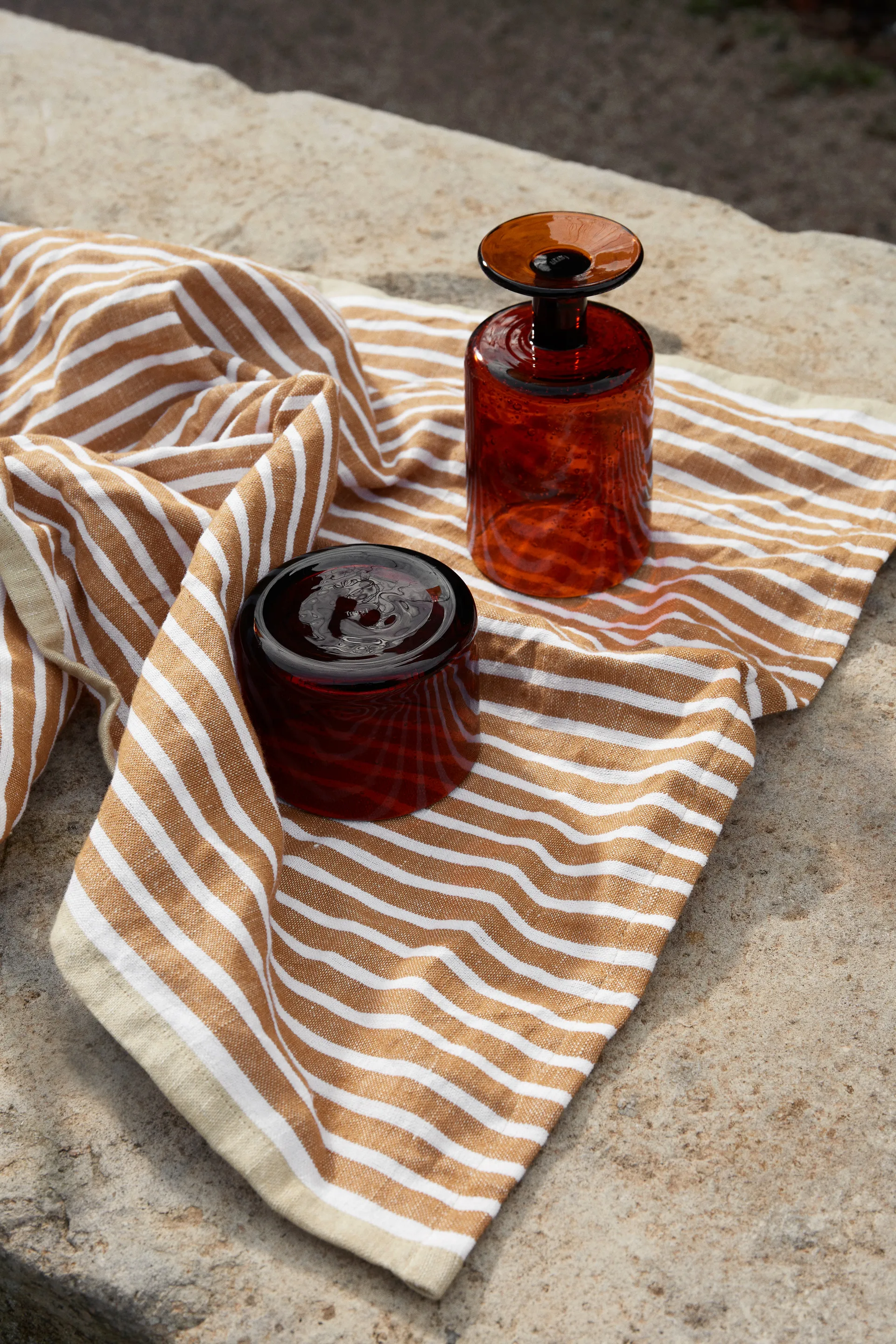 Strofinaccio Hale 50x70 cm, Golden brown-silver fern Ferm Living