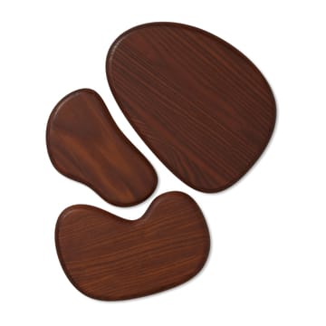 Tagliere Cairn, set da 3 pezzi - Dark Brown - Ferm Living