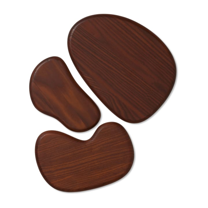 Tagliere Cairn, set da 3 pezzi, Dark Brown Ferm Living