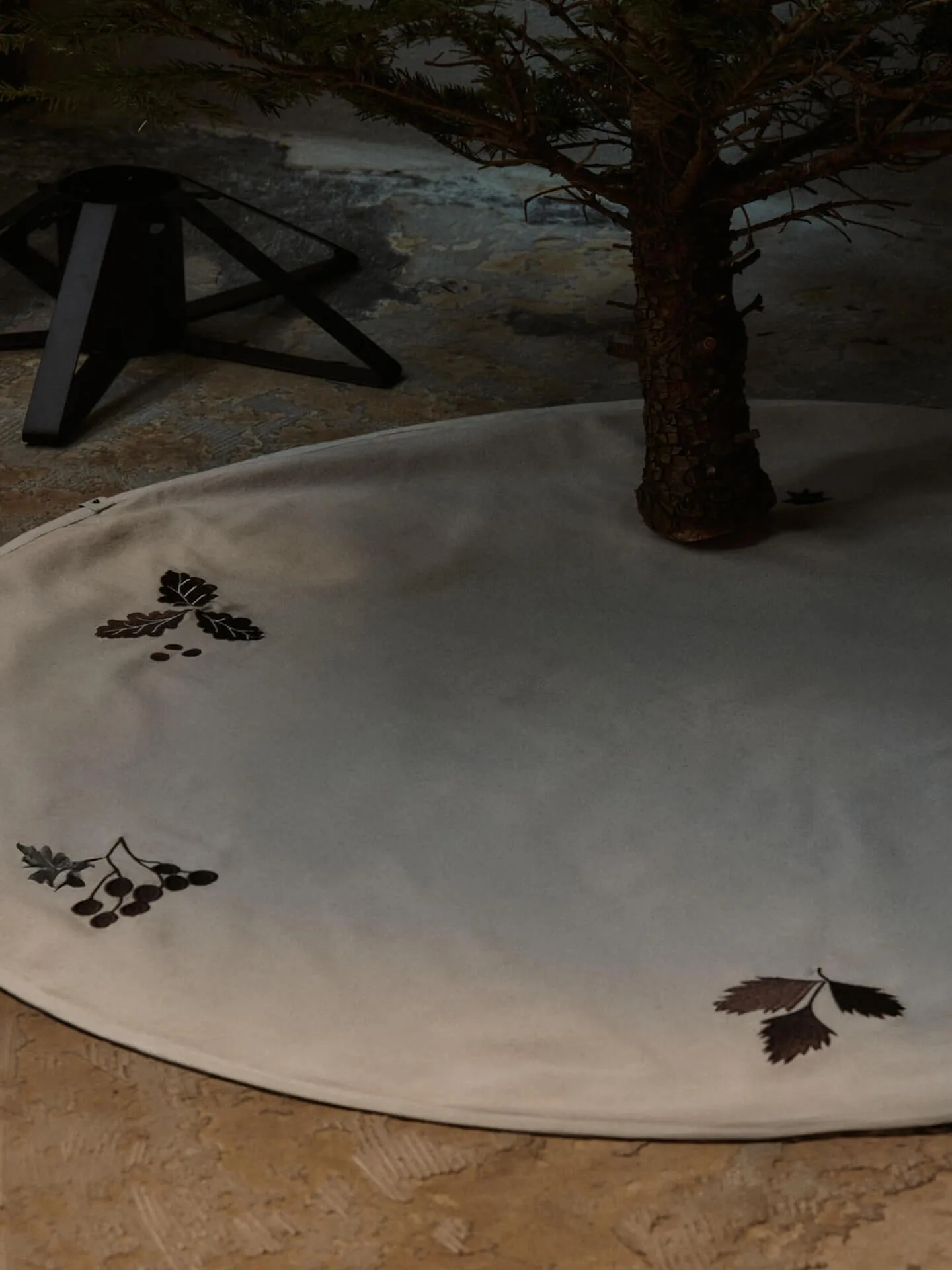 Tappetino per albero di Natale Oak Ø120 cm, Naturale Ferm Living