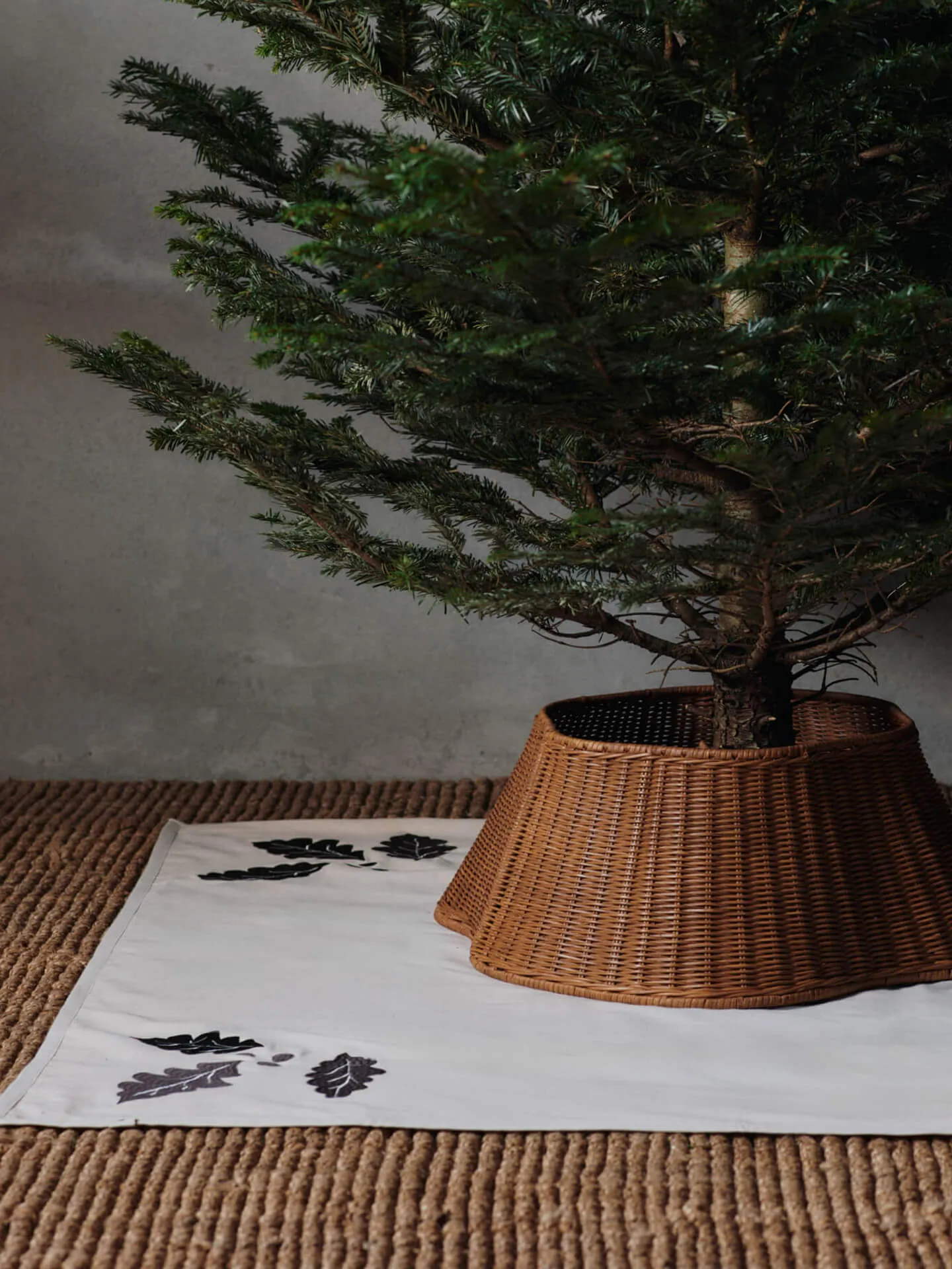 Tappetino per albero di Natale Oak 120x120cm, Naturale Ferm Living