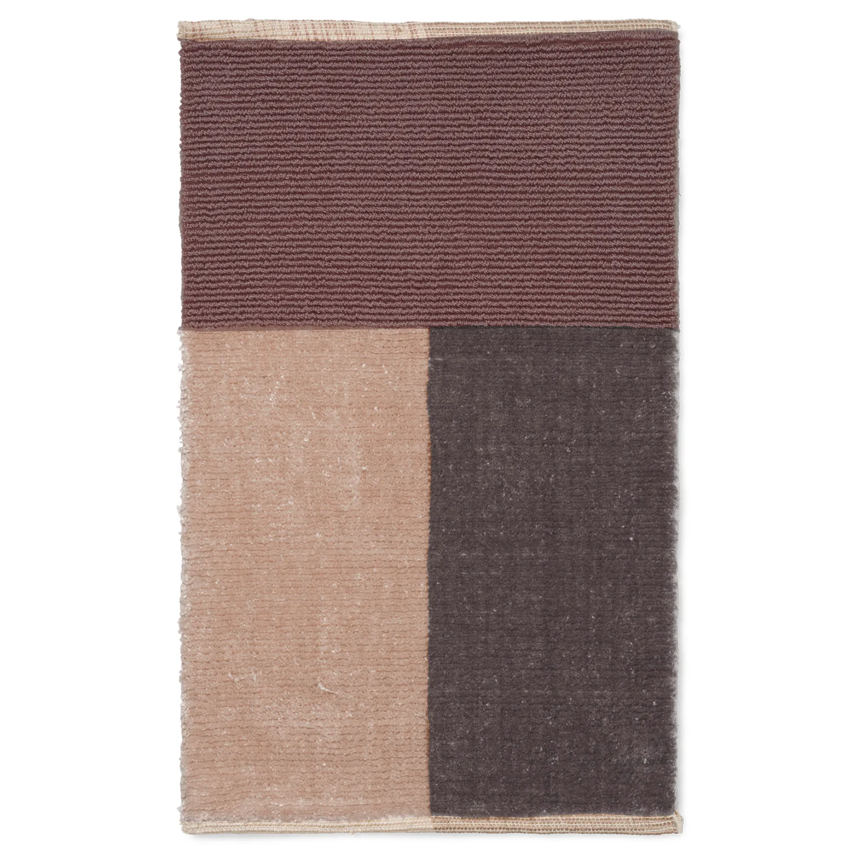 Tappetino per bagno Pile, marrone Ferm Living
