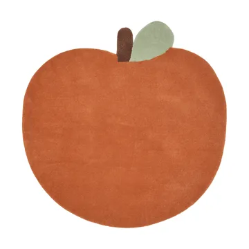 Tappeto a pelo lungo Apple - Brown Clay, 110x110 cm - Ferm Living