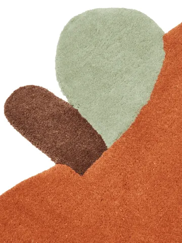 Tappeto a pelo lungo Apple - Brown Clay, 110x110 cm - Ferm Living