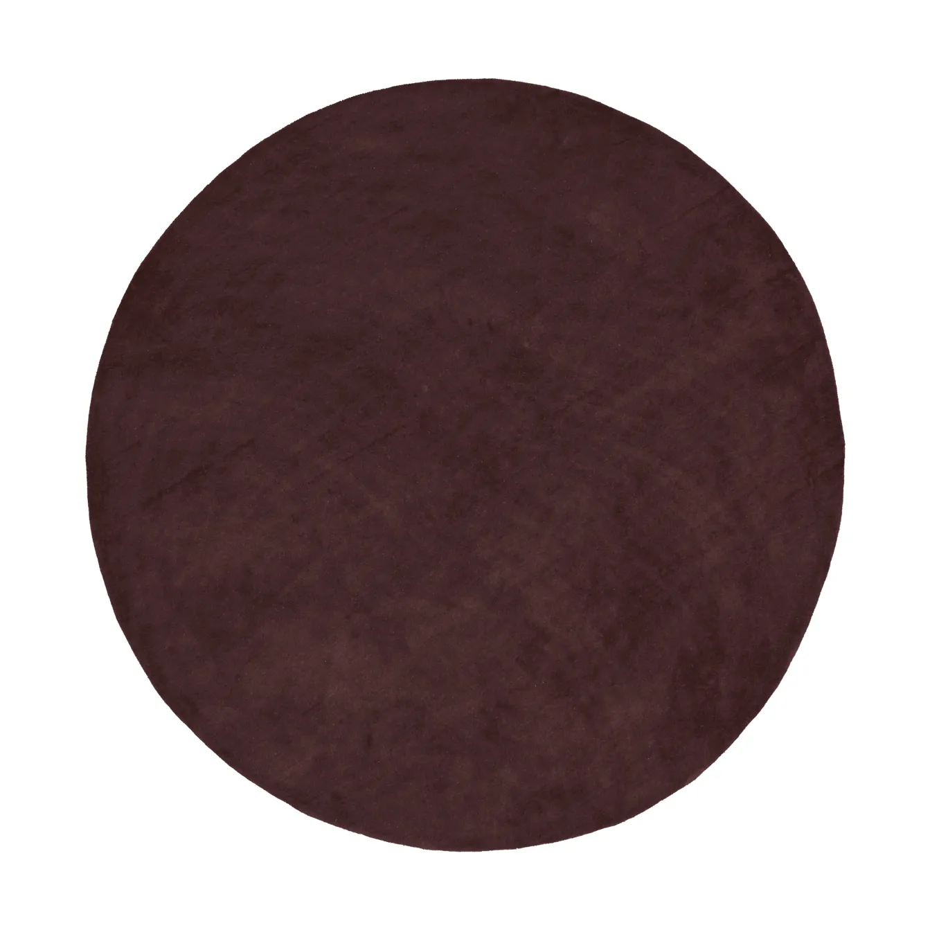 Tappeto a pelo lungo Stille round, Pecan scuro, Ø240 cm Ferm Living