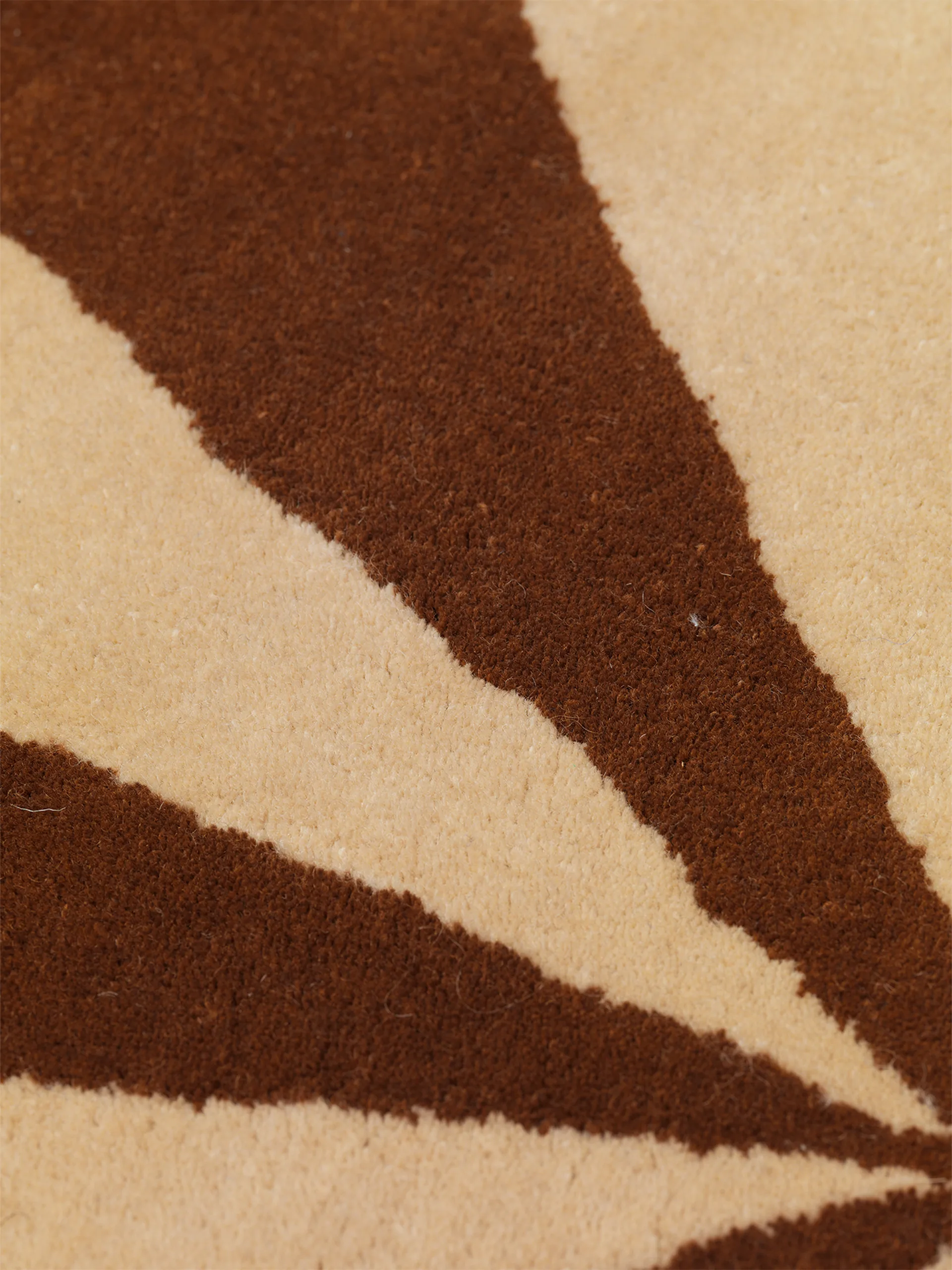 Tappeto annodato a mano Arch Ø 130 cm, Dark brick-off white Ferm Living