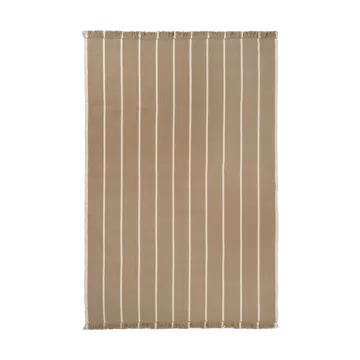 Tappeto Calm kelim - Dark Sand, Off-white, 200x300 cm - Ferm Living