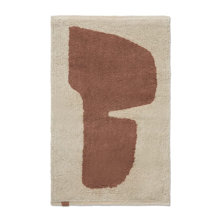 Tappeto da bagno Lay 50x70 cm - Parchment-rust - Ferm LIVING