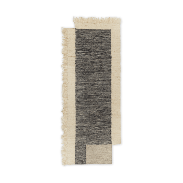 Tappeto da corridoio Counter - Carbone-Bianco sporco, 80x200 cm - ferm LIVING