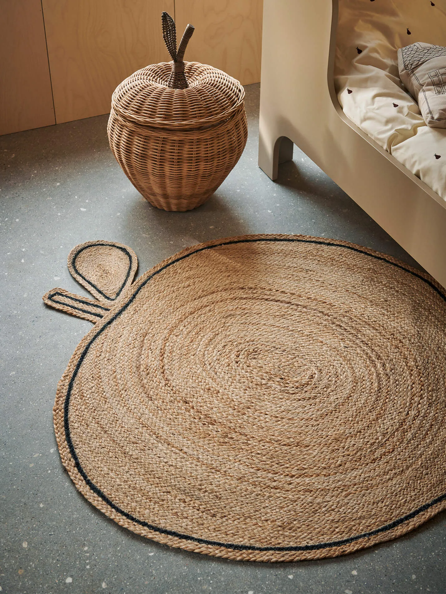 Tappeto in iuta Apple braided, Naturale Ferm Living