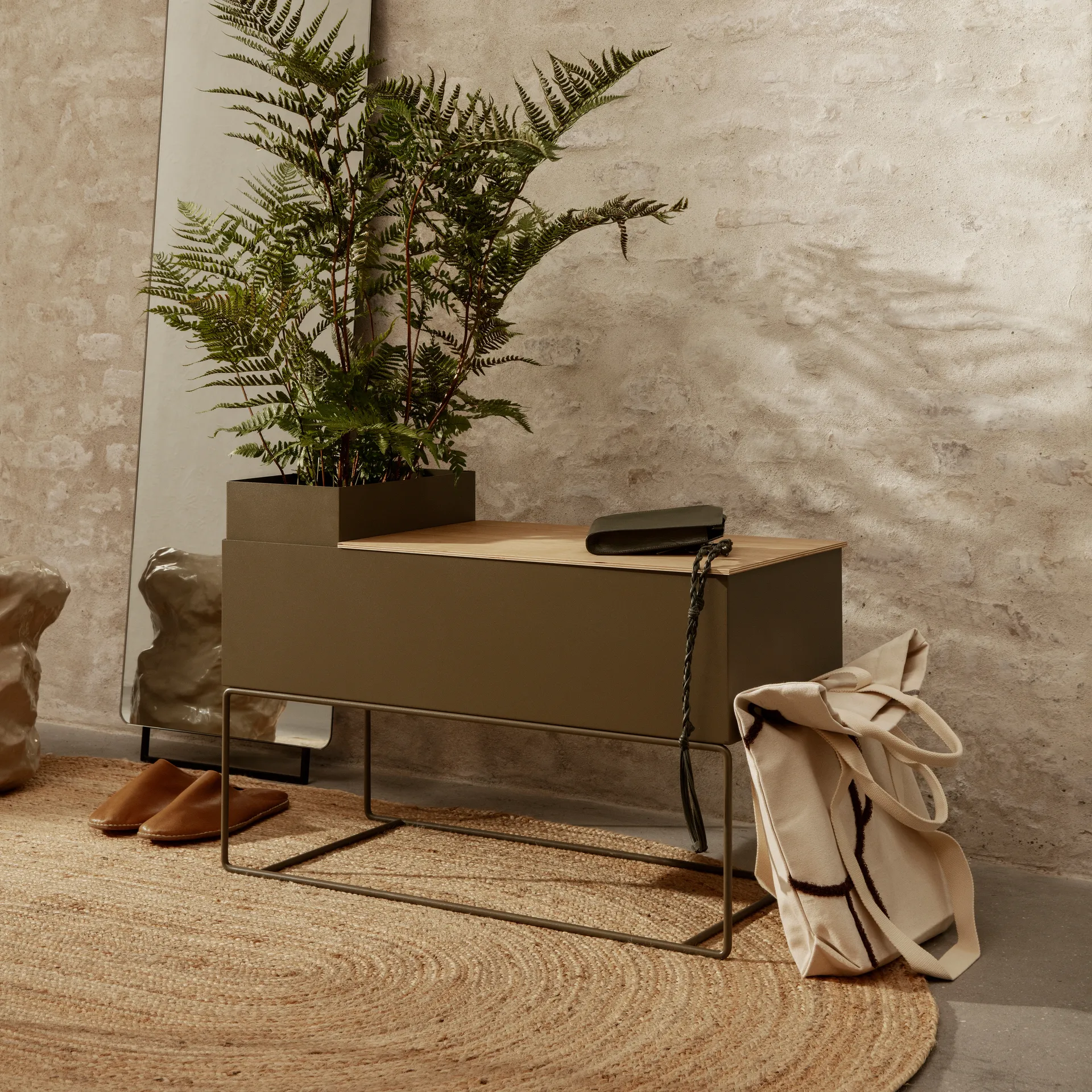Tappeto in iuta Eternal ovale grande, Natural Ferm Living