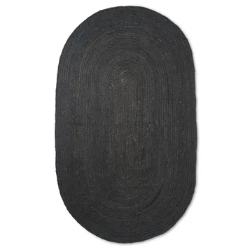 Tappeto in iuta Eternal ovale grande - Nero - Ferm Living