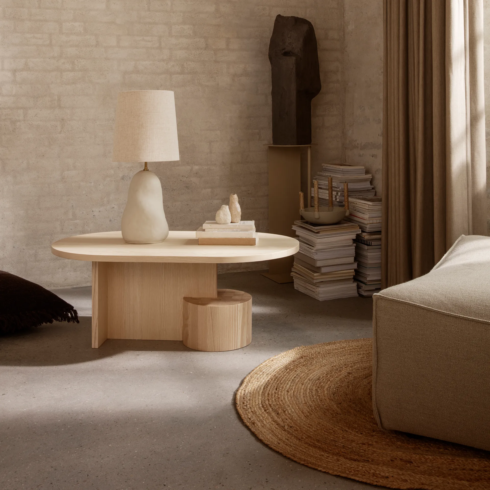 Tappeto in iuta Eternal ovale piccolo, naturale Ferm Living