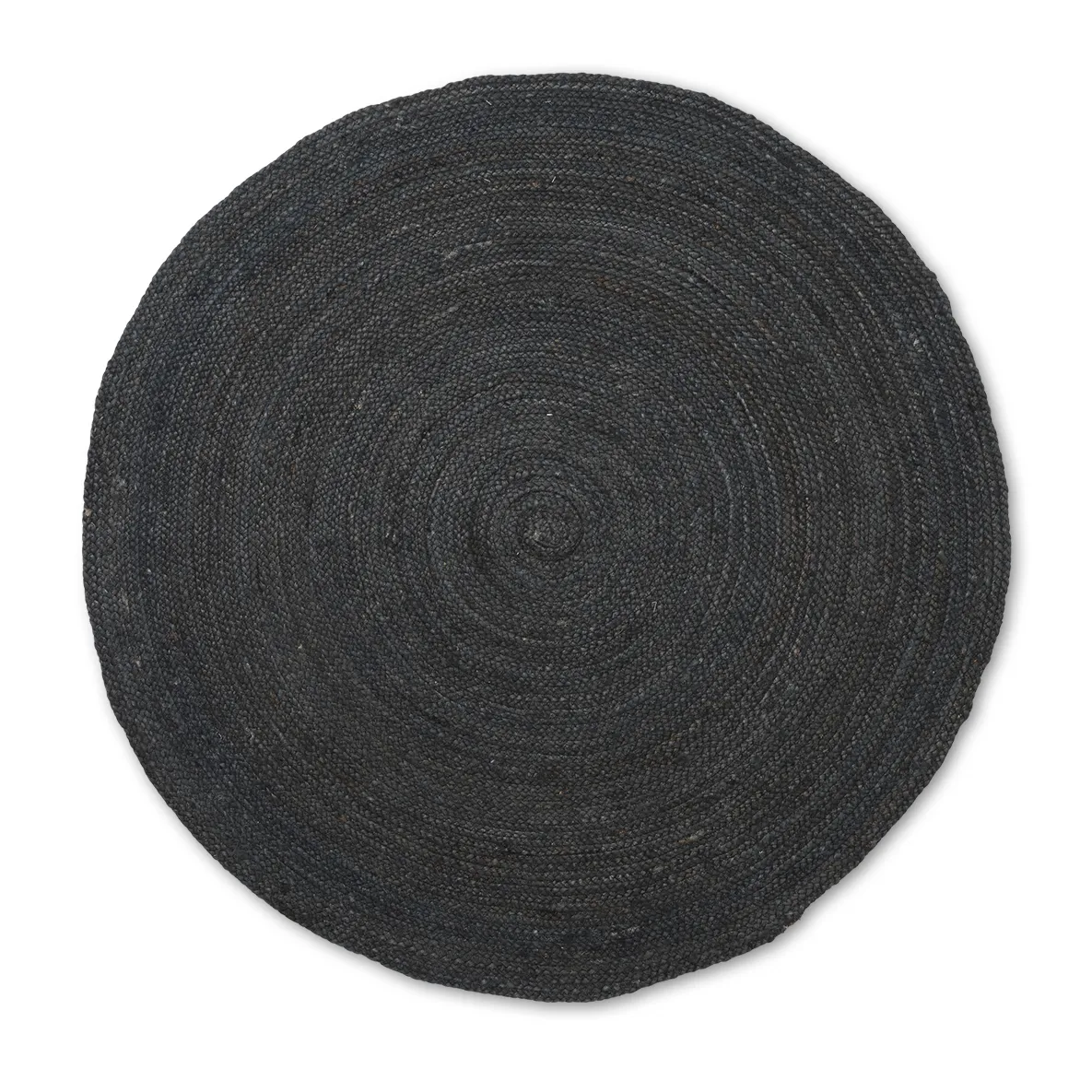 Tappeto in iuta Eternal rotondo piccolo, nero Ferm Living