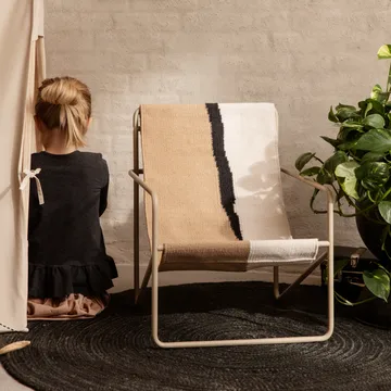Tappeto in iuta Eternal rotondo piccolo - nero - Ferm Living