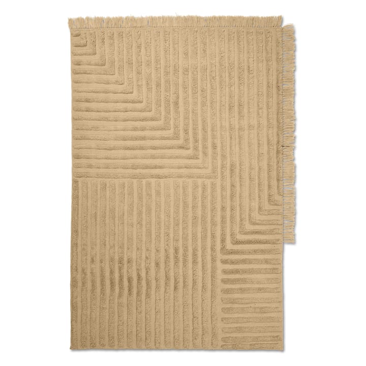 Tappeto in lana Crease 140x200 cm - Light sand - Ferm LIVING