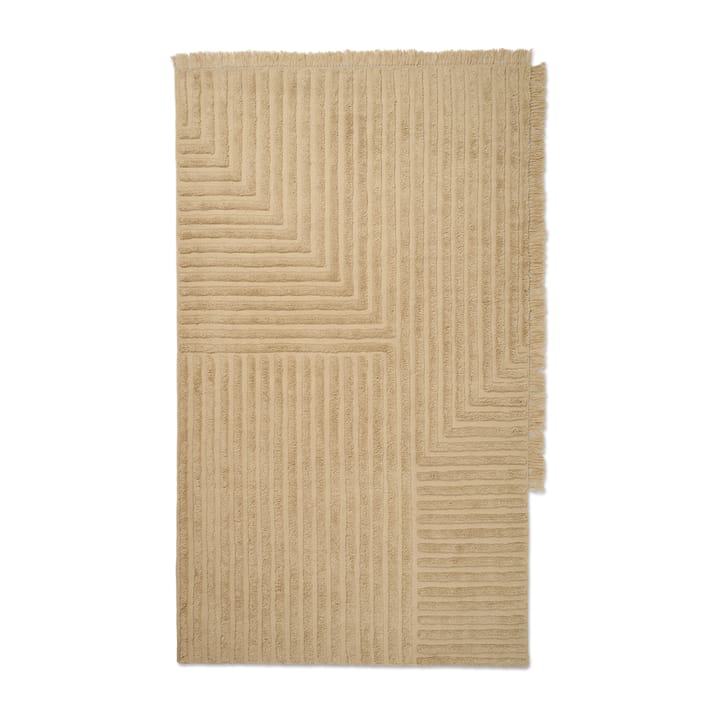 Tappeto in lana Crease 160x250 cm - Light sand - Ferm LIVING