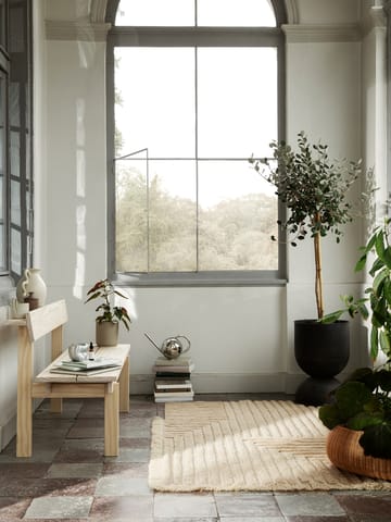 Tappeto in lana Crease 160x250 cm - Light sand - Ferm Living