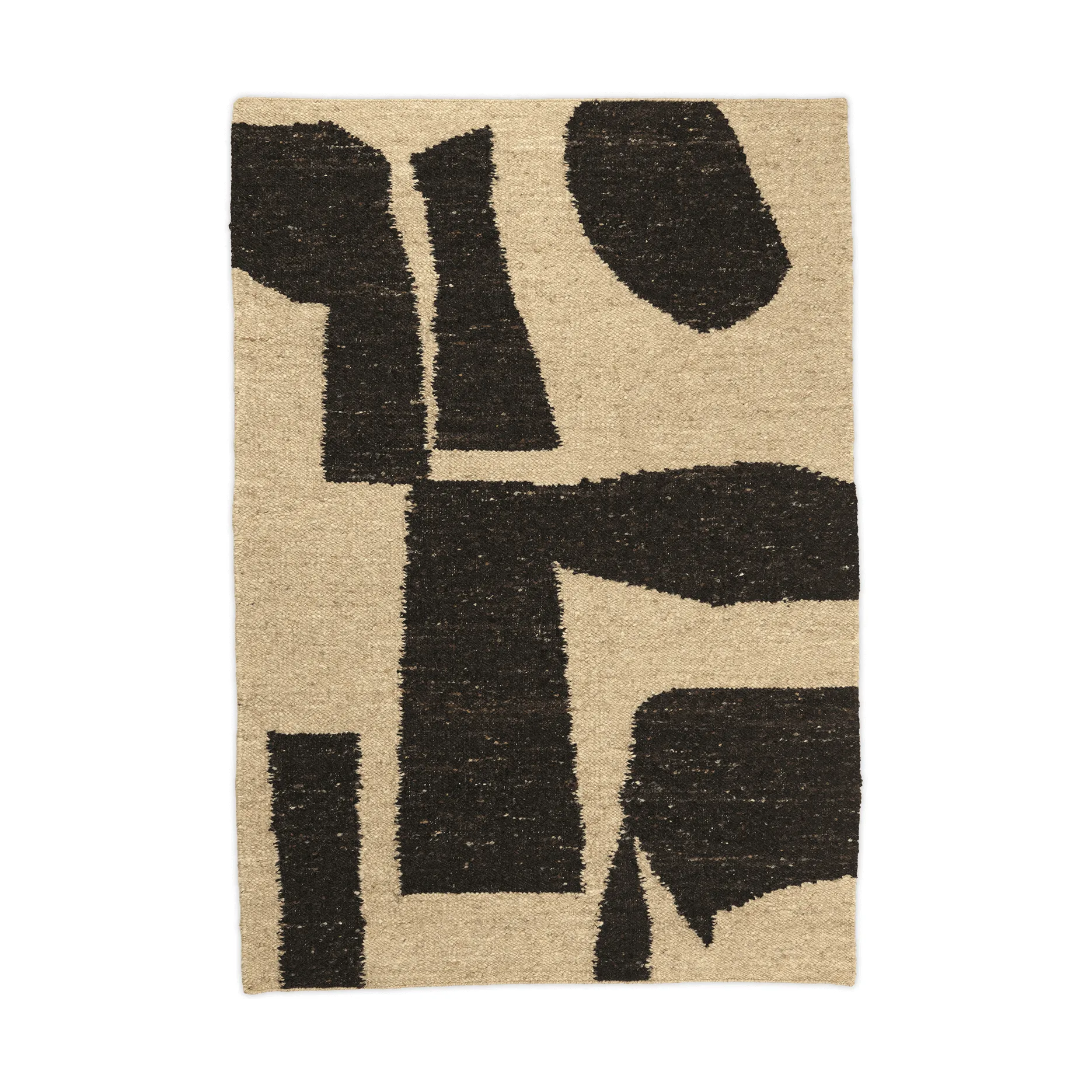 Tappeto in lana Piece, Crema caffè, 140x200 cm Ferm Living