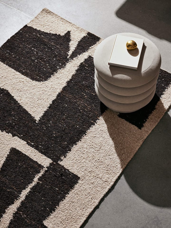 Tappeto in lana Piece - Crema caffè, 140x200 cm - ferm LIVING
