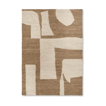 Tappeto in lana Piece - Off-white-Toffee, 200x300 cm - Ferm Living