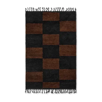 Tappeto intrecciato a mano Mara 120x180 cm - Black-chocolate - Ferm Living