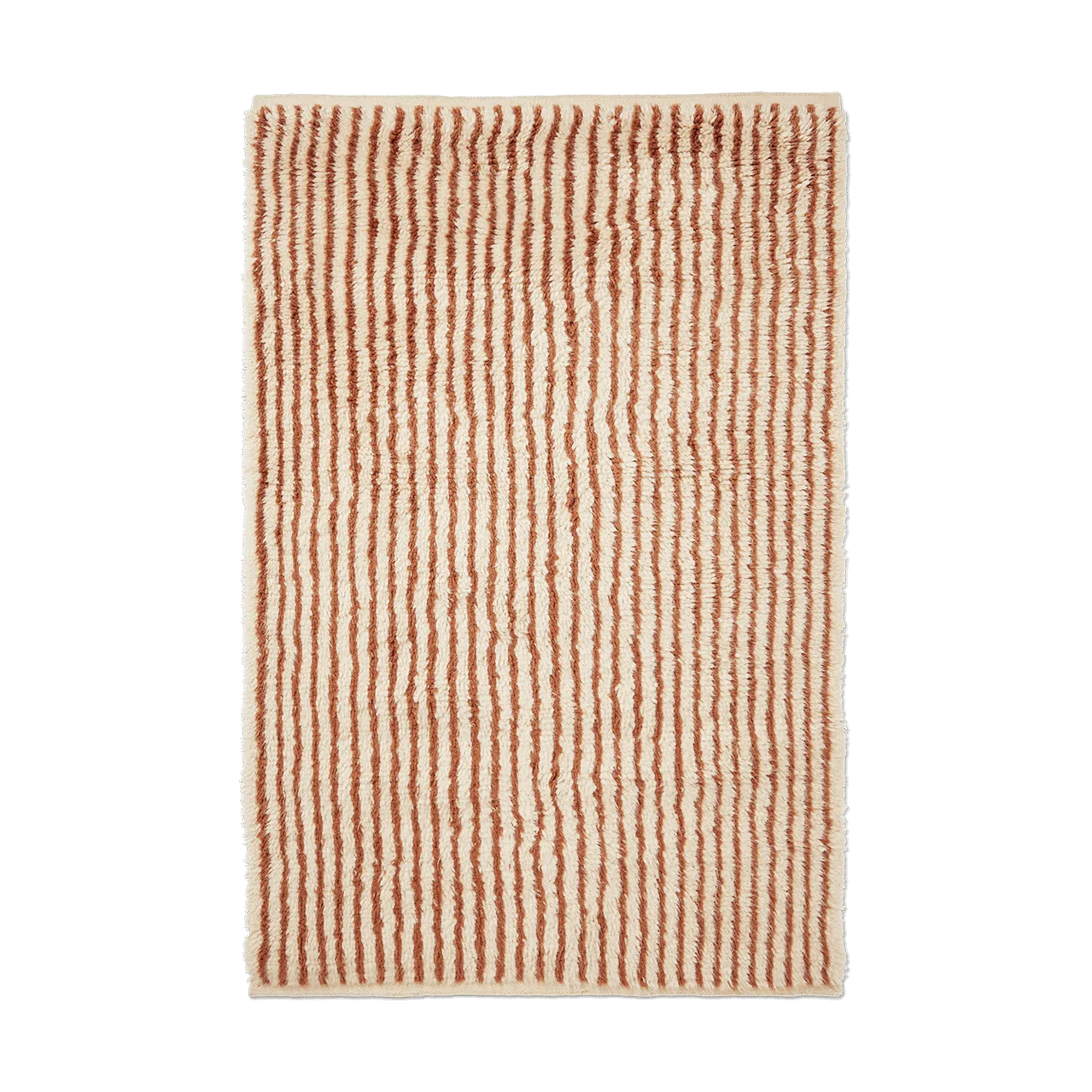 Tappeto Kami, Off white-red brown, 120x180 cm Ferm Living