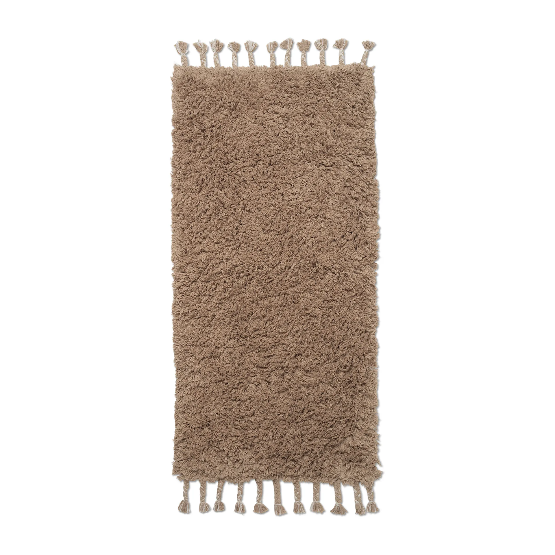 Tappeto long pile Amass 70x140 cm, Pepe bianco Ferm Living