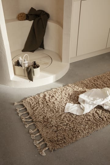 Tappeto long pile Amass 70x140 cm - Pepe bianco - Ferm Living