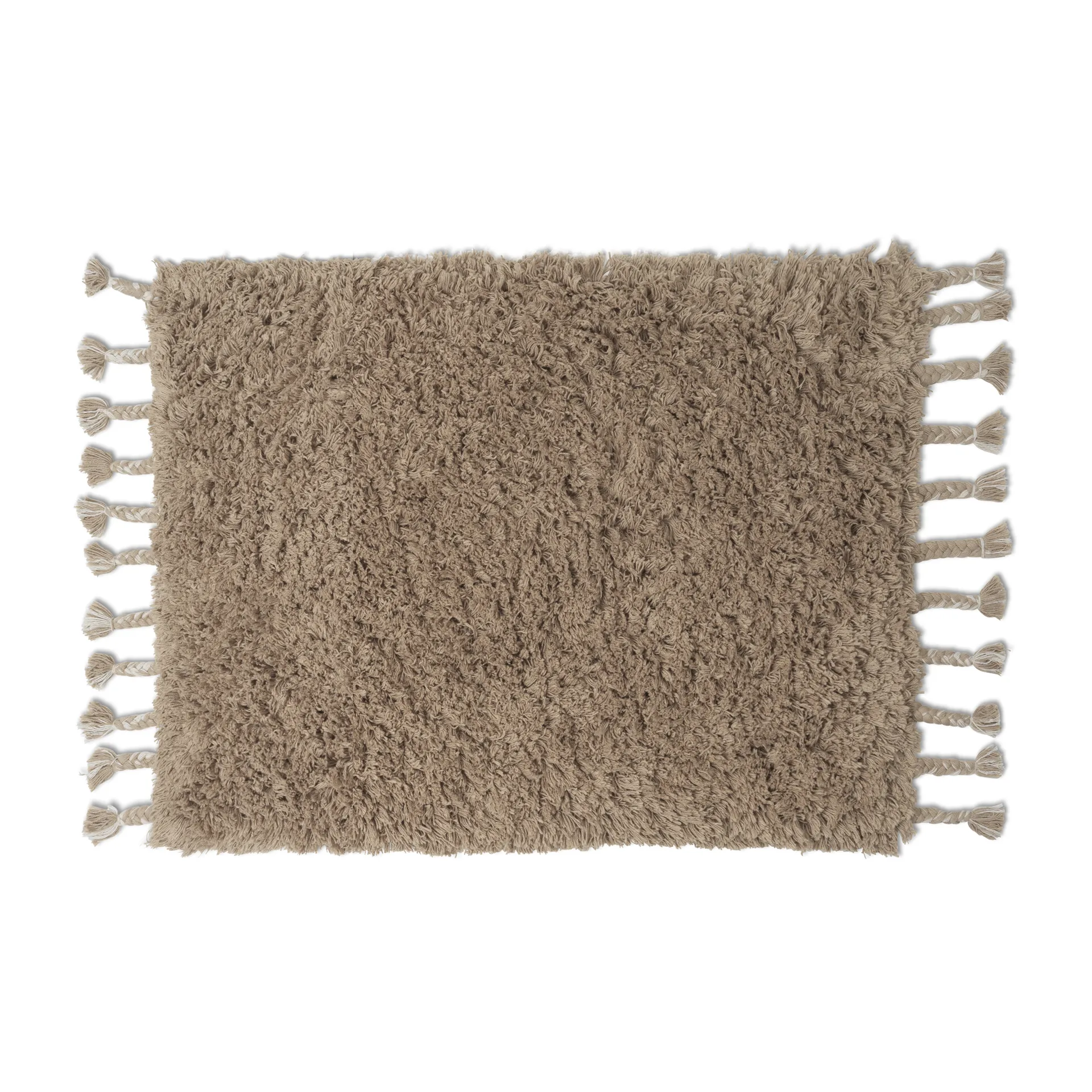 Tappeto long pile Amass 70x50 cm, Pepe bianco Ferm Living