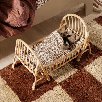 Tappeto Mara - Blu brillante/off-white, s, 80x120 cm - Ferm Living