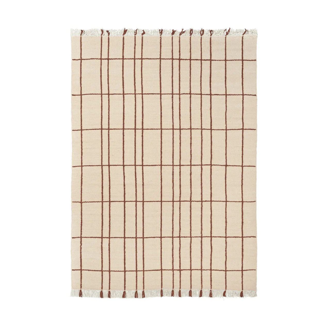 Tappeto sen, Parchment-chestnut, 140x200 cm Ferm Living