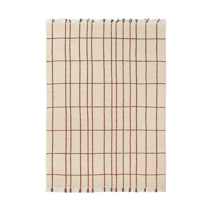 Tappeto sen - Parchment-chestnut, 140x200 cm - Ferm Living