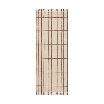 Tappeto sen - Parchment-chestnut, 80x200 cm - Ferm Living