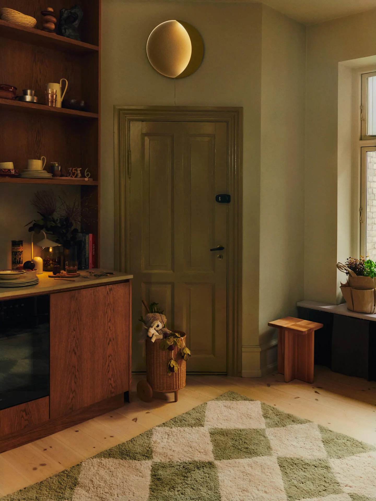 Tappeto Tilt, Elm green, 140x200 cm Ferm Living