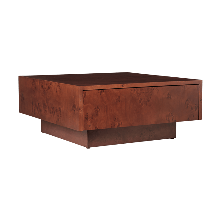 Tavolino Burl storage 70x70 cm - Dark stained burl - Ferm Living