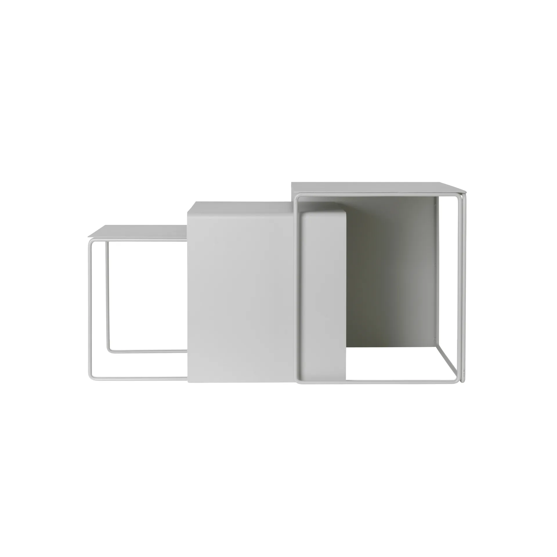 Tavolino Cluster, 3 pezzi, grigio chiaro Ferm Living