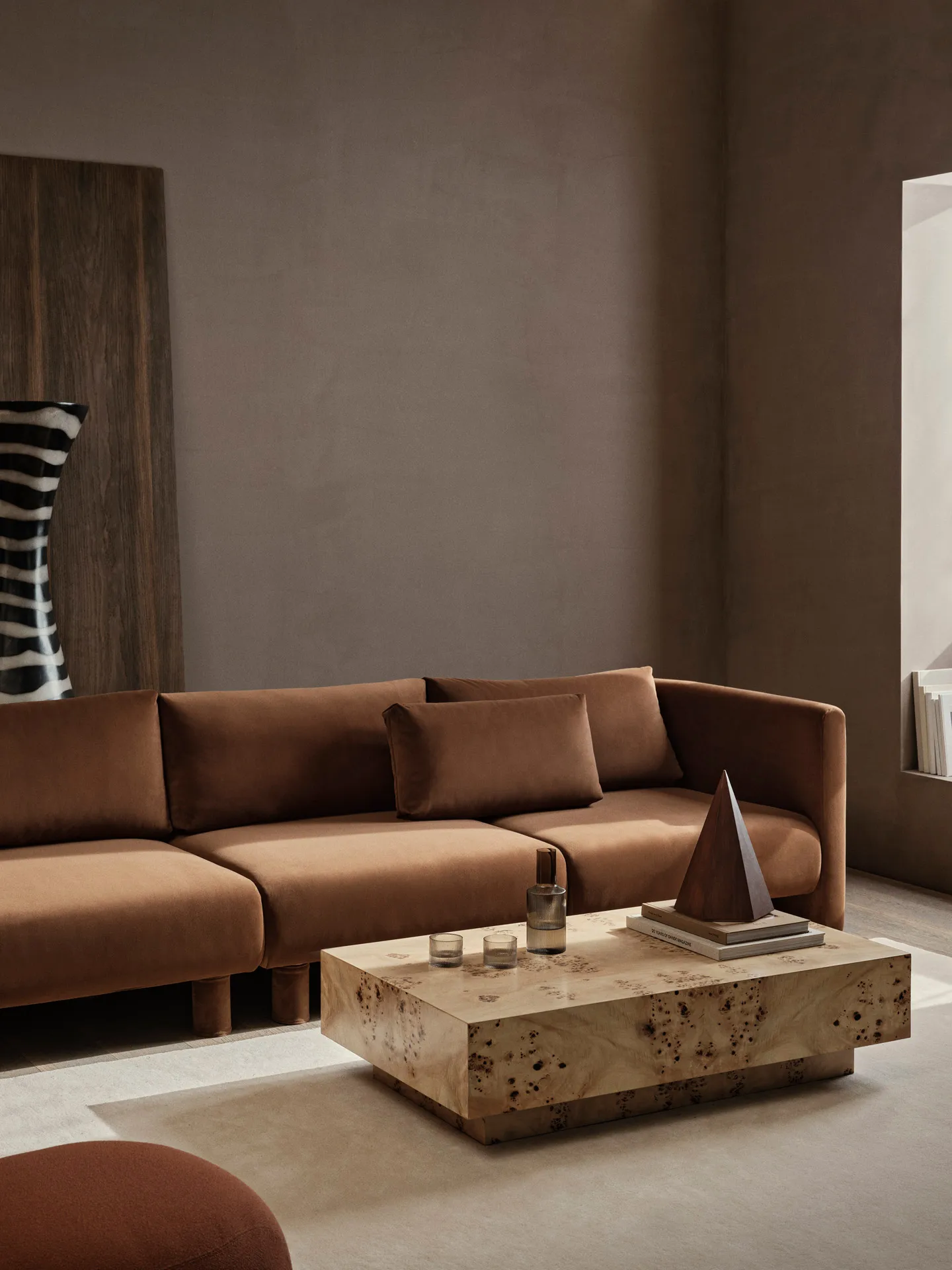 Tavolino da caffè Burl 70x117x30 cm, Natural Ferm Living