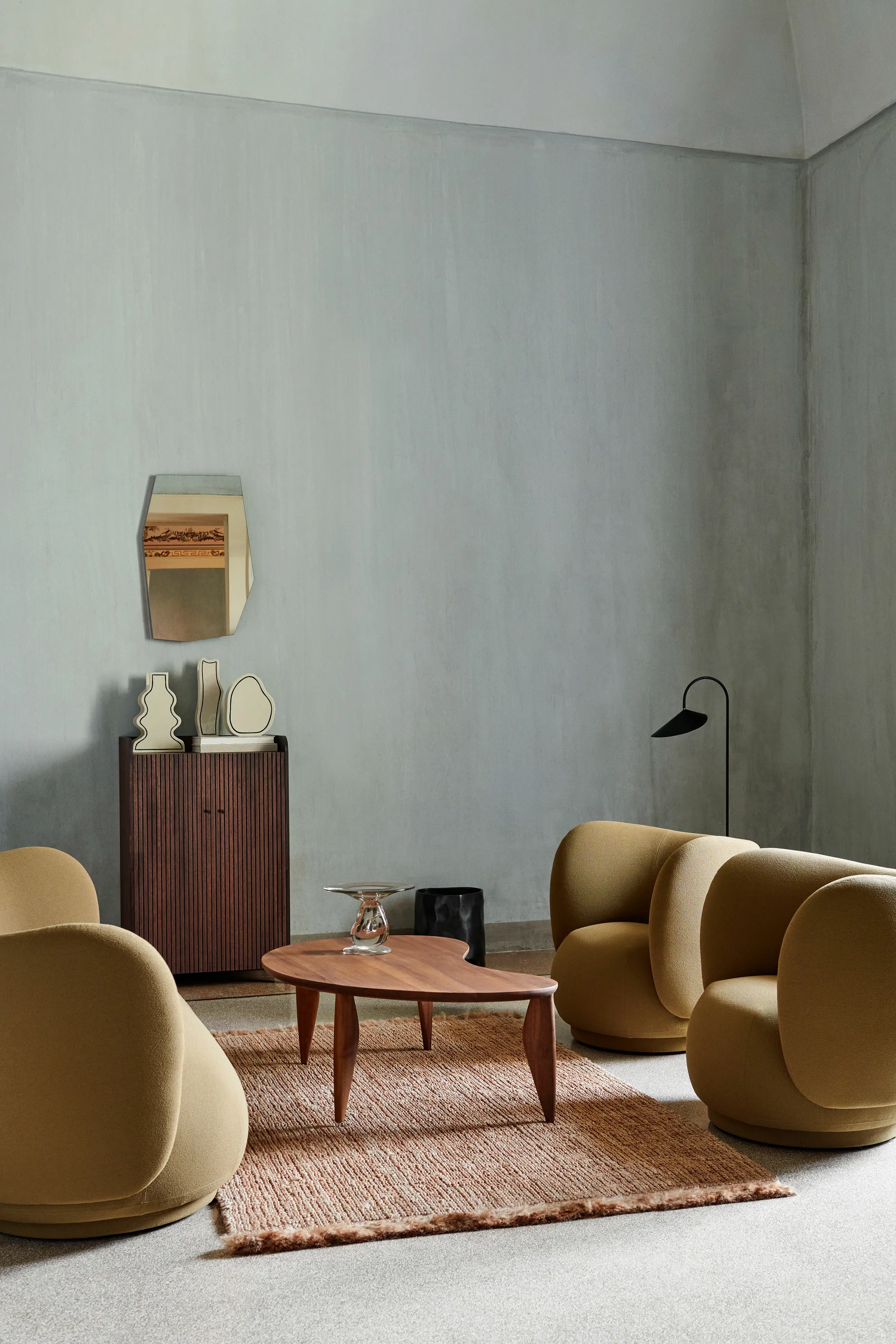 Tavolino da caffè Feve, Walnut Ferm Living